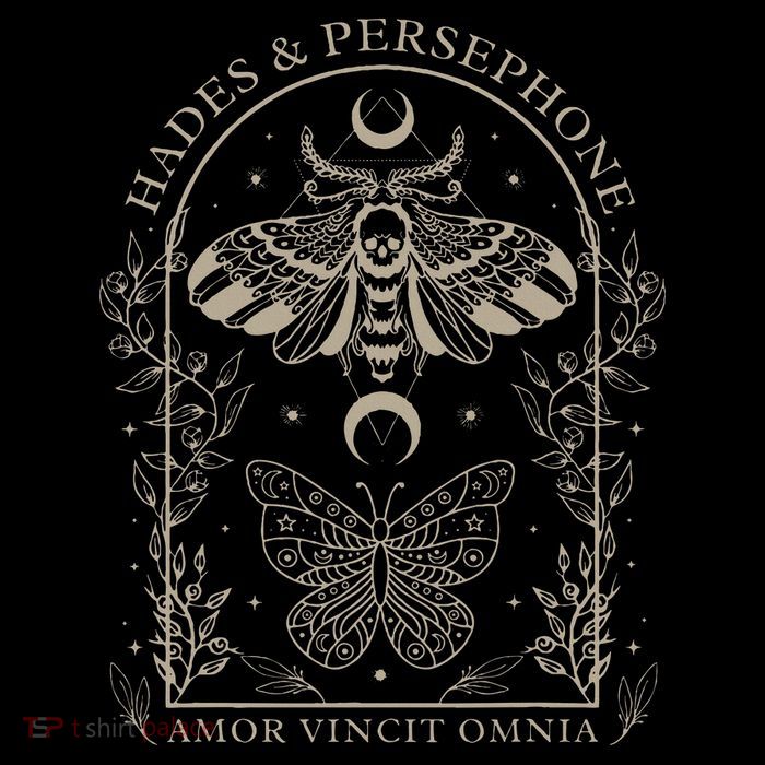 Hades And Persephone Moth And Butterfly Mythology Youth Performance Sprint T-Shirt