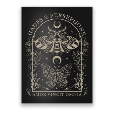 Hades And Persephone Moth And Butterfly Mythology Poster