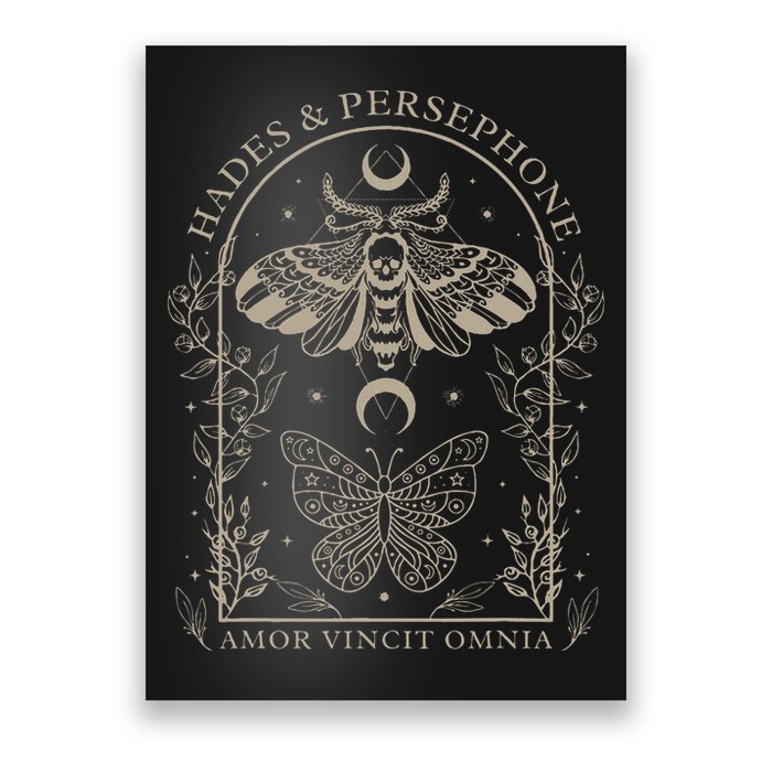 Hades And Persephone Moth And Butterfly Mythology Poster