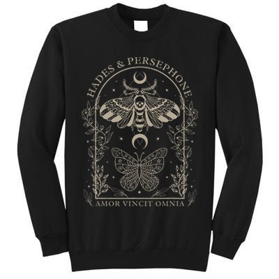 Hades And Persephone Moth And Butterfly Mythology Tall Sweatshirt