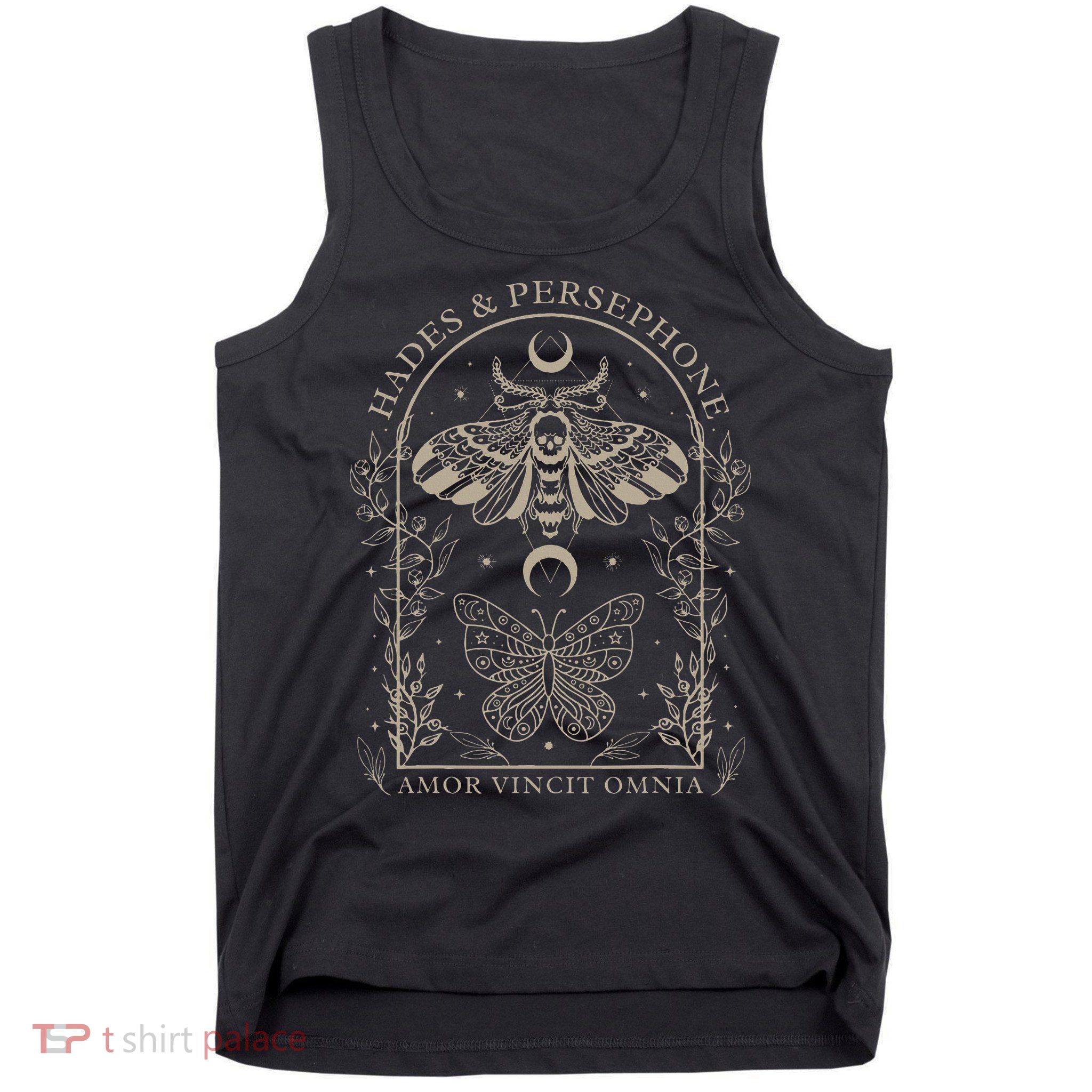 Hades And Persephone Moth And Butterfly Mythology Tank Top