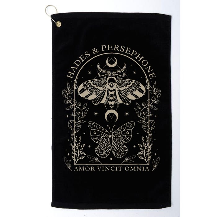 Hades And Persephone Moth And Butterfly Mythology Golf Towel