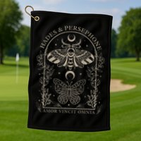 Hades And Persephone Moth And Butterfly Mythology Golf Towel