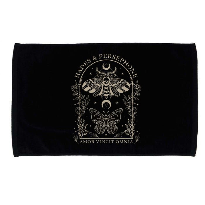 Hades And Persephone Moth And Butterfly Mythology Microfiber Hand Towel