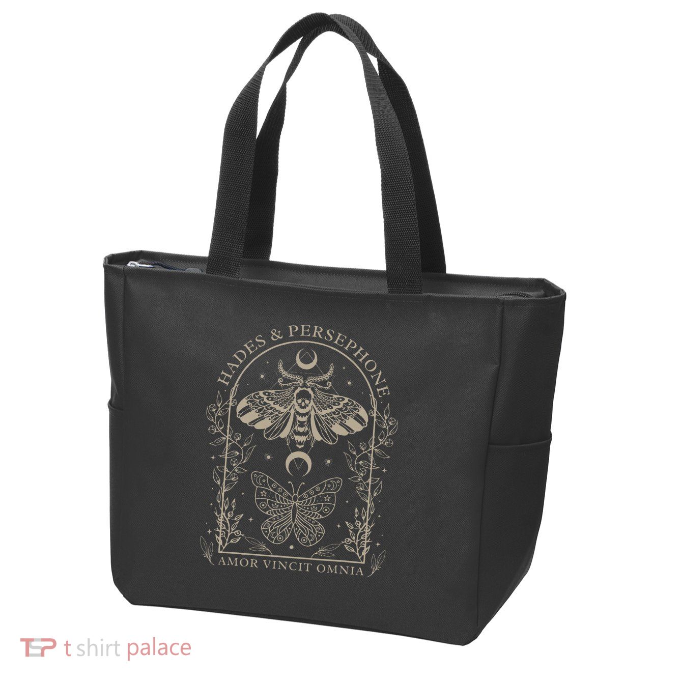 Hades And Persephone Moth And Butterfly Mythology Zip Tote Bag