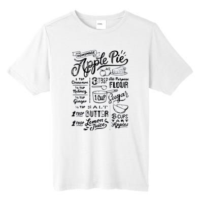 Homemade Apple Pie Recipe Tall Fusion ChromaSoft Performance T-Shirt