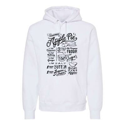 Homemade Apple Pie Recipe Premium Hoodie