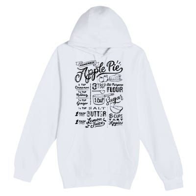 Homemade Apple Pie Recipe Premium Pullover Hoodie