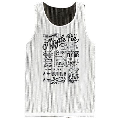 Homemade Apple Pie Recipe Mesh Reversible Basketball Jersey Tank