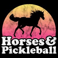 Horse And Pickleball Or Girls Horses Meaningful Gift Bucket Hat