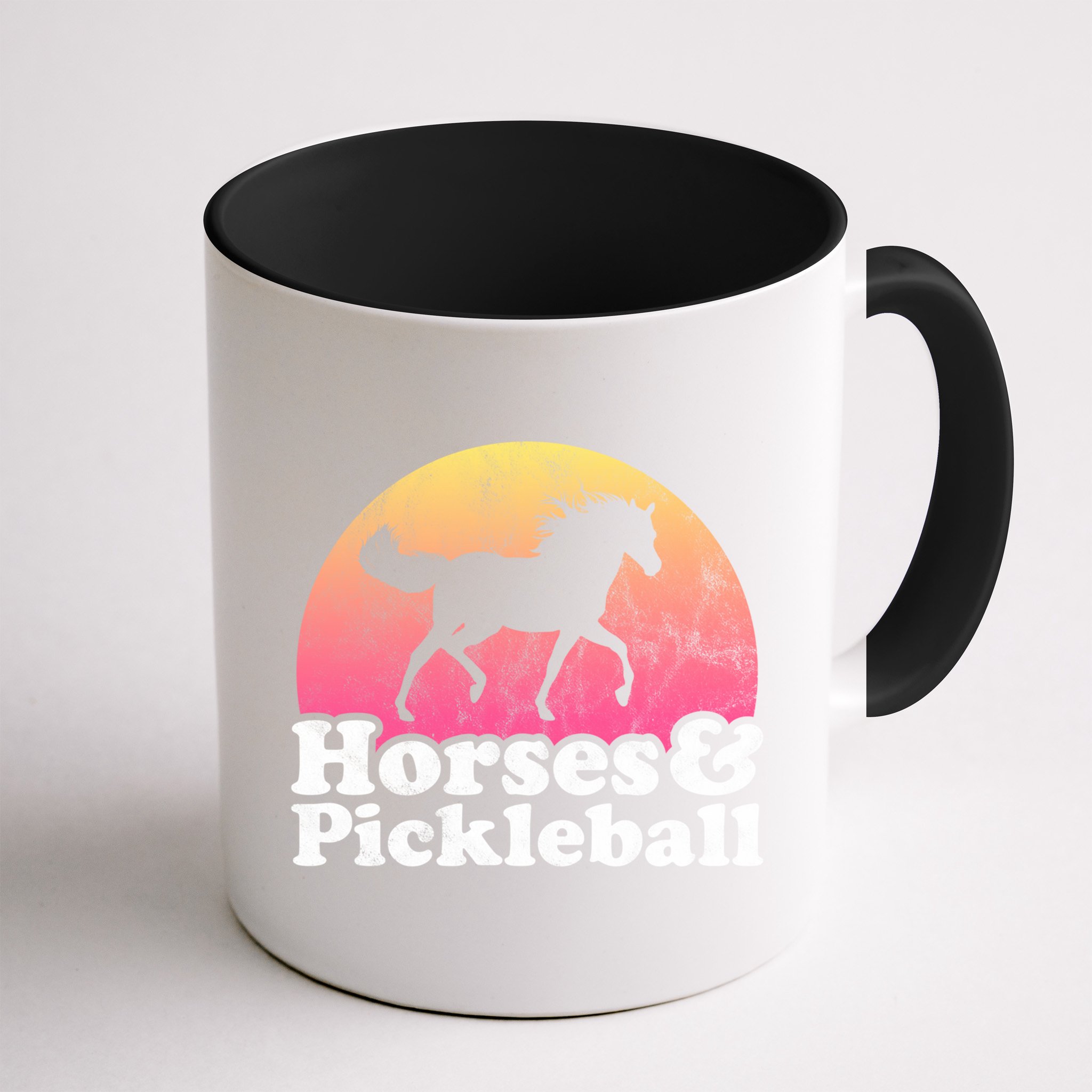 Horse And Pickleball Or Girls Horses Meaningful Gift Mug