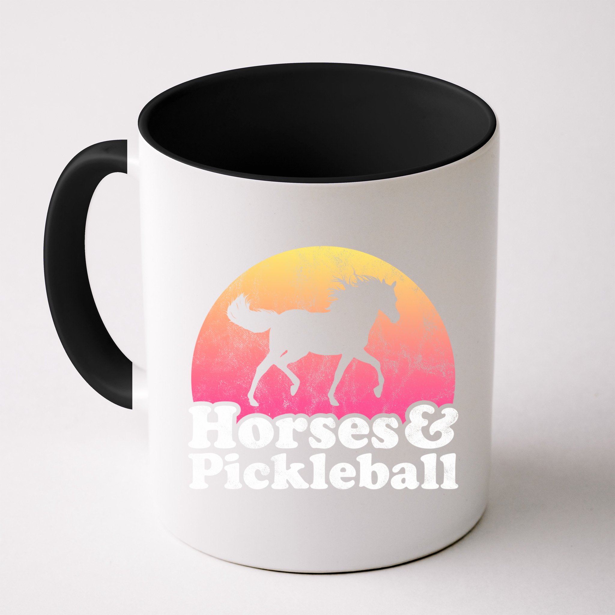 Horse And Pickleball Or Girls Horses Meaningful Gift Mug