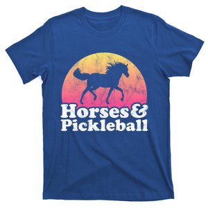 Horse And Pickleball Or Girls Horses Meaningful Gift T-Shirt