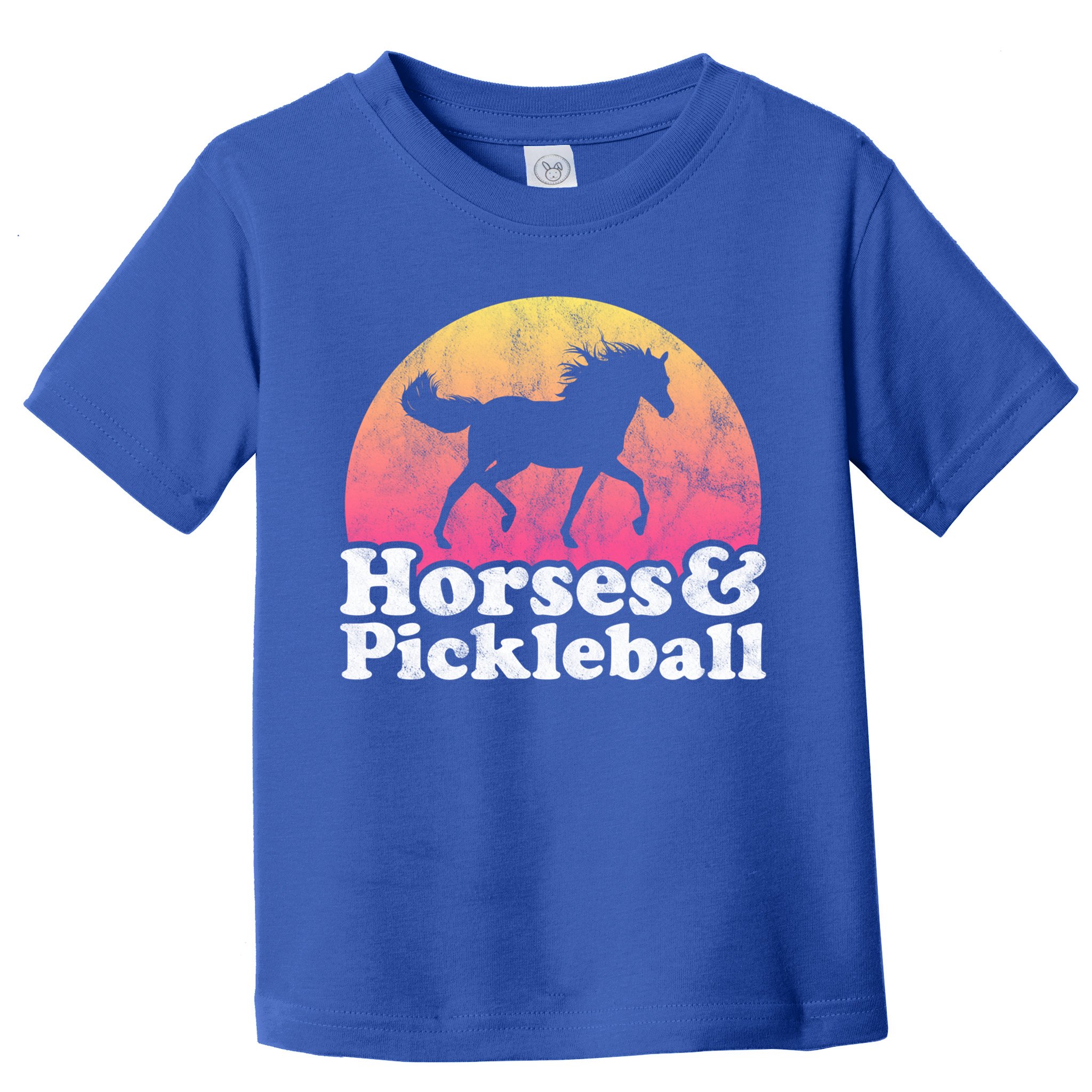 Horse And Pickleball Or Girls Horses Meaningful Gift Toddler T-Shirt