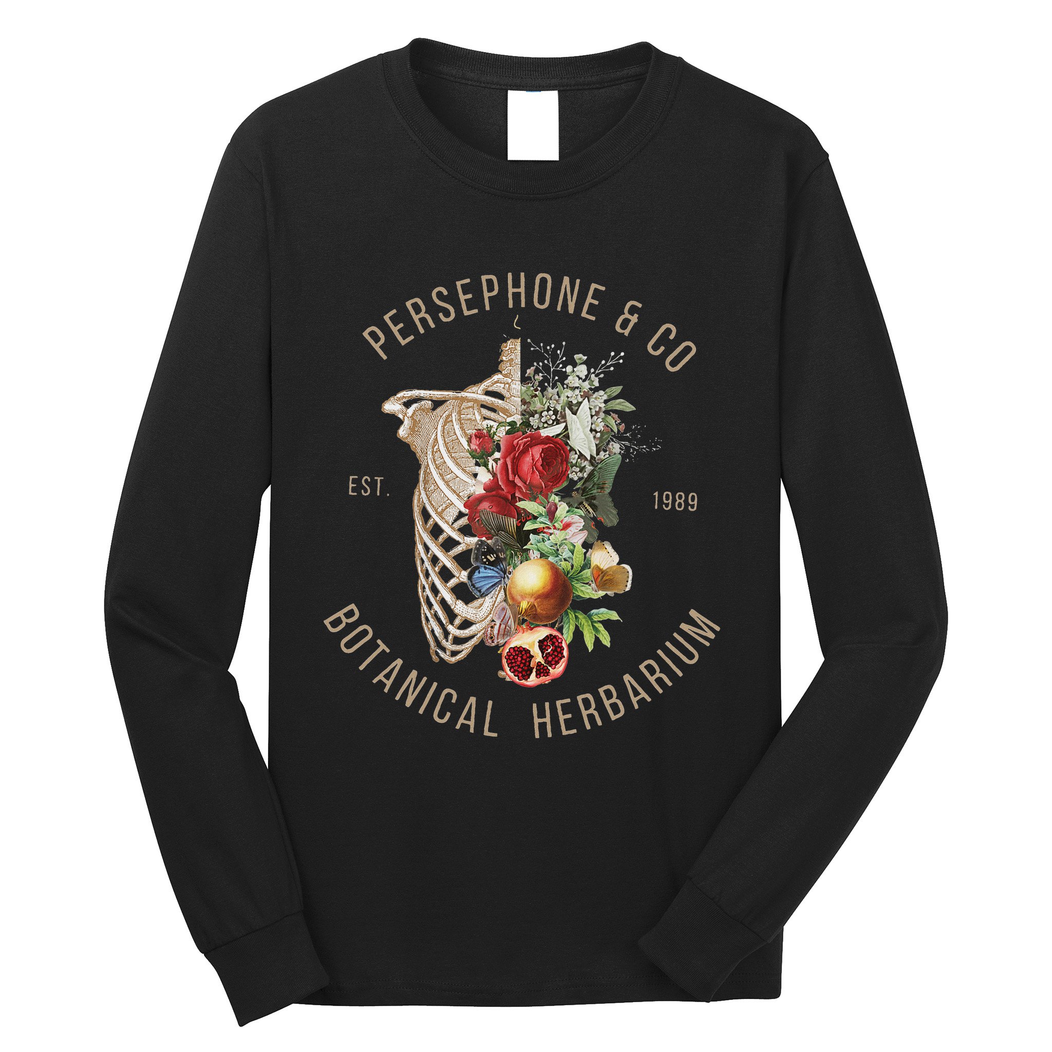 Hades And Persephone Persephone Botanical Herbarium Long Sleeve Shirt