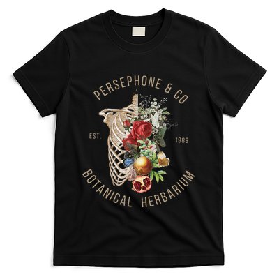 Hades And Persephone Persephone Botanical Herbarium T-Shirt