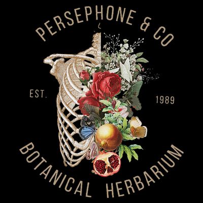 Hades And Persephone Persephone Botanical Herbarium T-Shirt