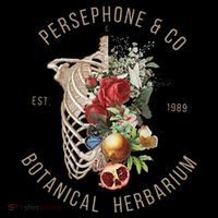 Hades And Persephone Persephone Botanical Herbarium T-Shirt