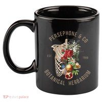 Hades And Persephone Persephone Botanical Herbarium 11oz C Handle Ceramic Mug