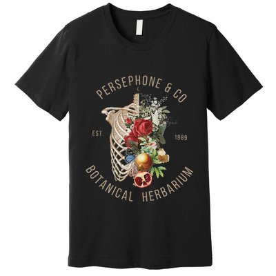 Hades And Persephone Persephone Botanical Herbarium Premium T-Shirt