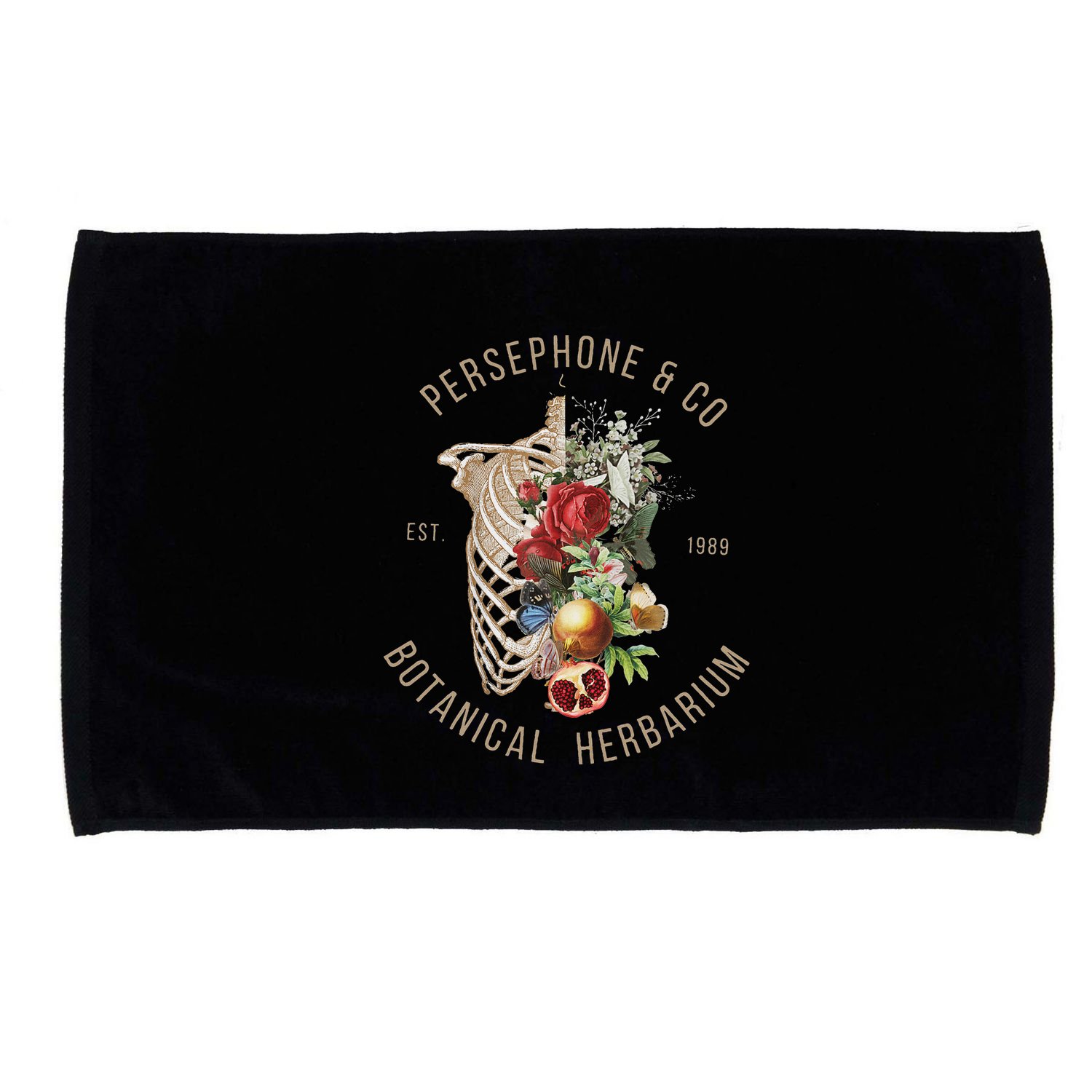 Hades And Persephone Persephone Botanical Herbarium Microfiber Hand Towel