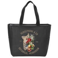 Hades And Persephone Persephone Botanical Herbarium Zip Tote Bag