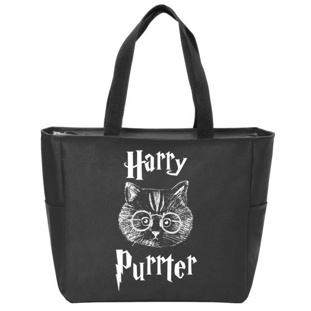 Harry Purrter Zip Tote Bag