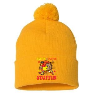 Huffin And Puffin Stuffin Thanksgiving Cute Turkey Run Trot Pom Pom 12in Knit Beanie