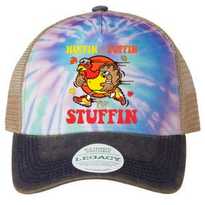 Huffin And Puffin Stuffin Thanksgiving Cute Turkey Run Trot Legacy Tie Dye Trucker Hat