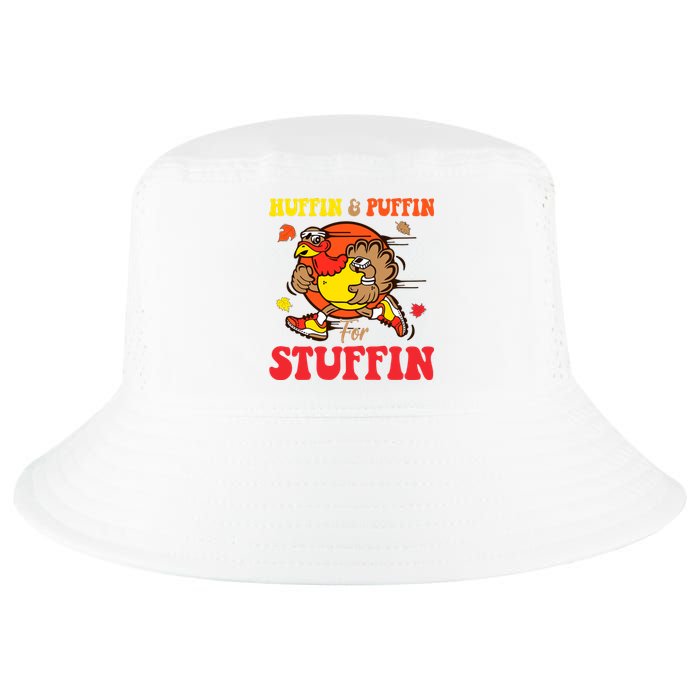 Huffin And Puffin Stuffin Thanksgiving Cute Turkey Run Trot Cool Comfort Performance Bucket Hat