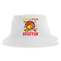 Huffin And Puffin Stuffin Thanksgiving Cute Turkey Run Trot Sustainable Bucket Hat