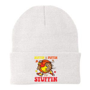 Huffin And Puffin Stuffin Thanksgiving Cute Turkey Run Trot Knit Cap Winter Beanie