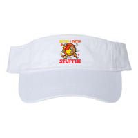 Huffin And Puffin Stuffin Thanksgiving Cute Turkey Run Trot Valucap Bio-Washed Visor