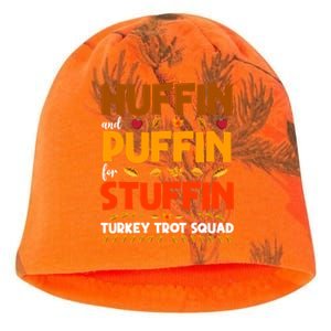 Huffin And Puffin For Stuffin Turkey Trot Squad Cool Gift Kati - Camo Knit Beanie