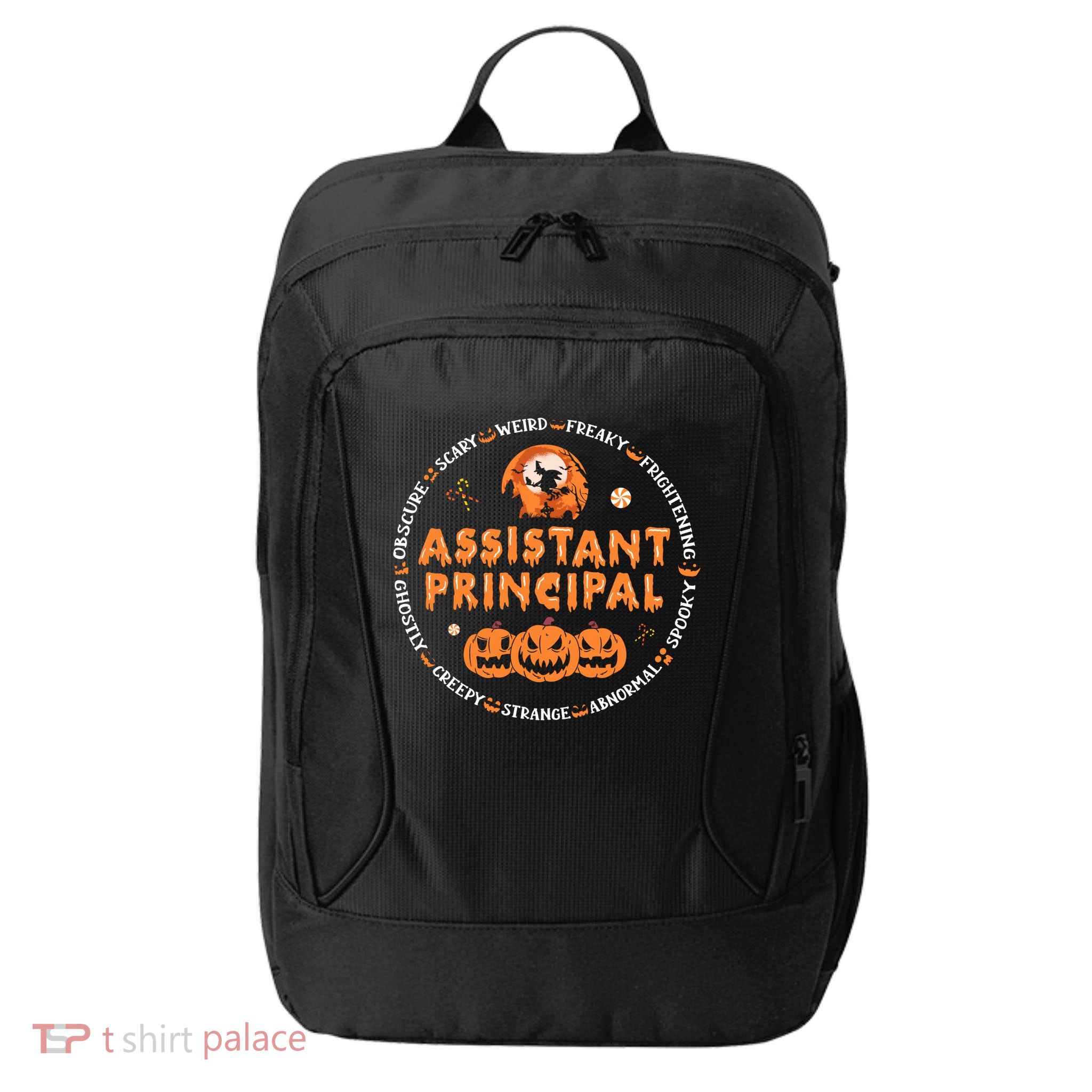 Halloween Assistant Principal Gift City Backpack