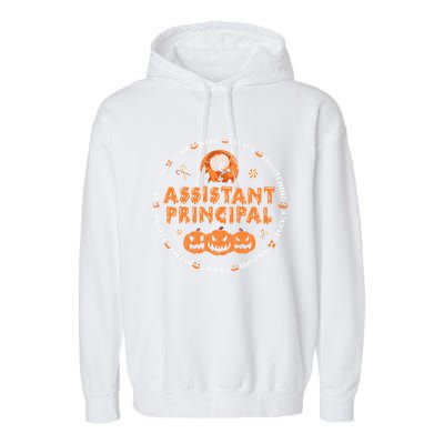 Halloween Assistant Principal Gift Garment-Dyed Fleece Hoodie