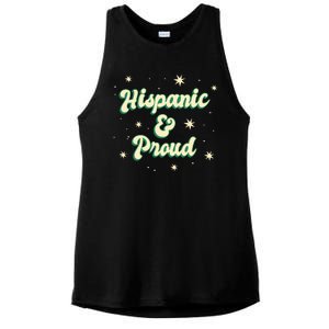 Hispanic And Proud Ladies PosiCharge Tri-Blend Wicking Tank