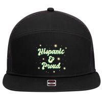 Hispanic And Proud 7 Panel Mesh Trucker Snapback Hat