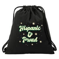 Hispanic And Proud Drawstring Bag