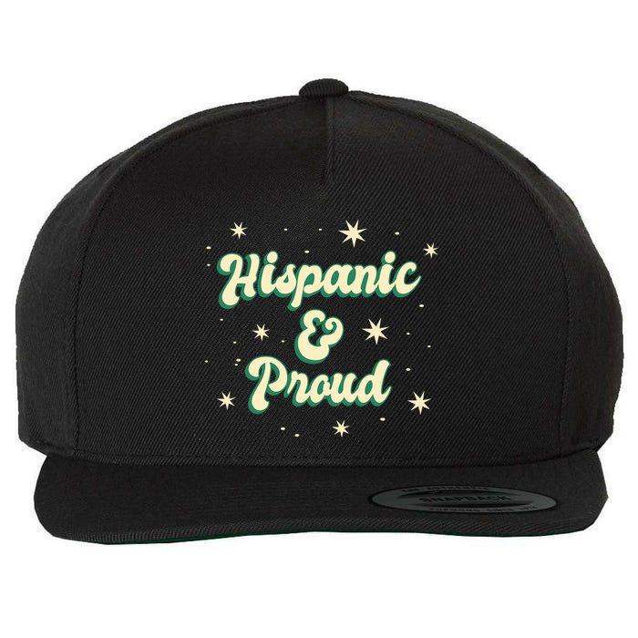Hispanic And Proud Wool Snapback Cap