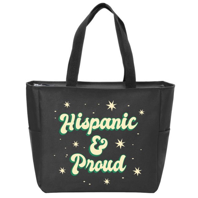 Hispanic And Proud Zip Tote Bag
