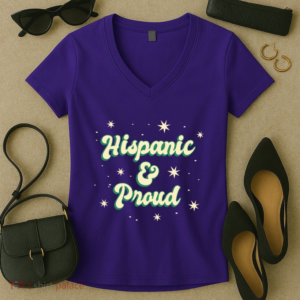 Hispanic And Proud Women's V-Neck T-Shirt