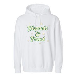 Hispanic And Proud Garment-Dyed Fleece Hoodie