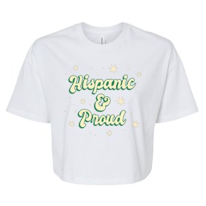 Hispanic And Proud Bella+Canvas Jersey Crop Tee