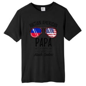 Haitian American Papa Haitian Fathers Day Tall Fusion ChromaSoft Performance T-Shirt