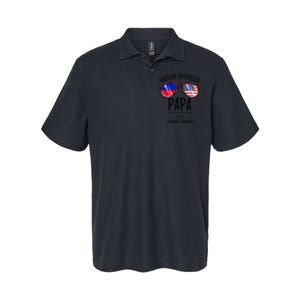 Haitian American Papa Haitian Fathers Day Softstyle Adult Sport Polo