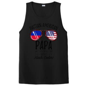 Haitian American Papa Haitian Fathers Day PosiCharge Competitor Tank