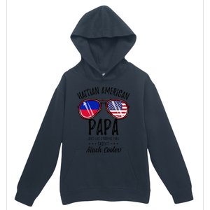 Haitian American Papa Haitian Fathers Day Urban Pullover Hoodie