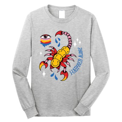 Happier Alone Centipede Long Sleeve Shirt