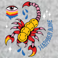 Happier Alone Centipede Tall T-Shirt